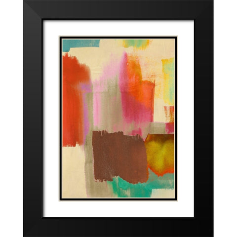 Colorful Sensation I Black Modern Wood Framed Art Print with Double Matting by Rivieri, Asia