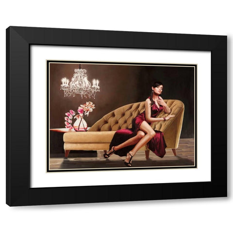 Jewel Black Modern Wood Framed Art Print with Double Matting by Benson, Pierre