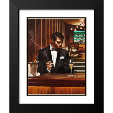Night Out I Black Modern Wood Framed Art Print with Double Matting by Benson, Pierre