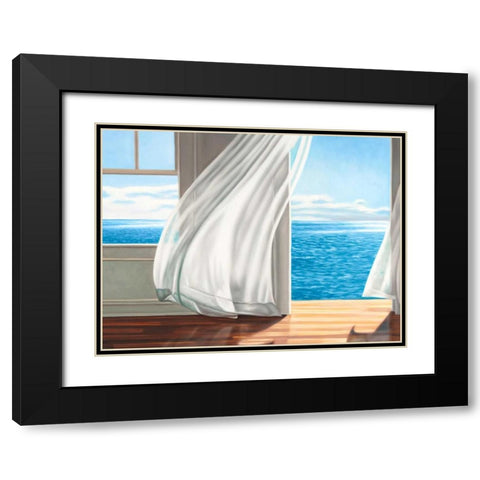 Ocean Escape (detail) Black Modern Wood Framed Art Print with Double Matting by Benson, Pierre