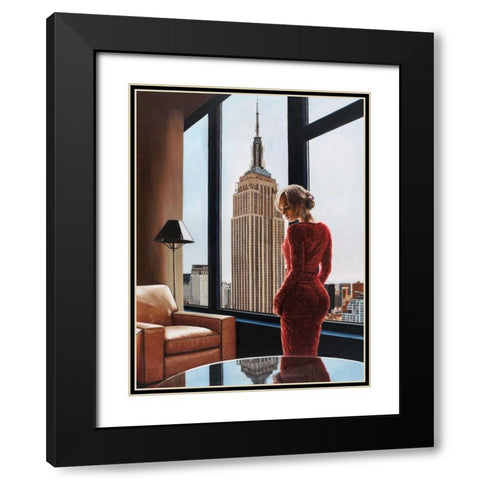Interior in NYC Black Modern Wood Framed Art Print with Double Matting by Benson, Pierre
