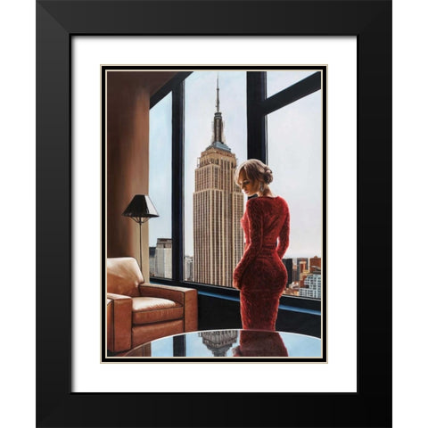 Interior in NYC Black Modern Wood Framed Art Print with Double Matting by Benson, Pierre