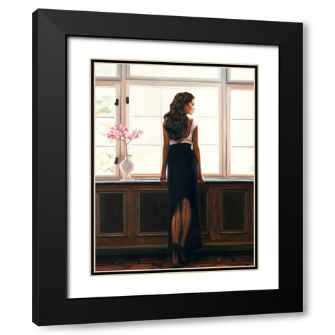 Morning Light (detail) Black Modern Wood Framed Art Print with Double Matting by Benson, Pierre