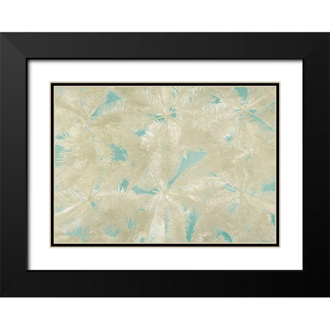 Palm Panel Black Modern Wood Framed Art Print with Double Matting by Grant, Eve C.