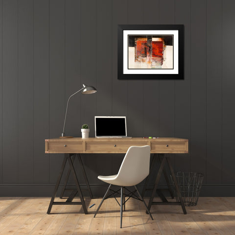 Attimo fuggente Black Modern Wood Framed Art Print with Double Matting by Censini, Giuliano