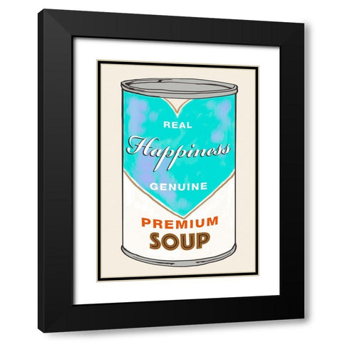Happiness Soup Black Modern Wood Framed Art Print with Double Matting by Beyon, Carlos