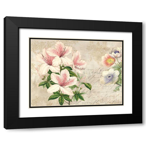 Botanique Moderne II Black Modern Wood Framed Art Print with Double Matting by Dellal, Remy