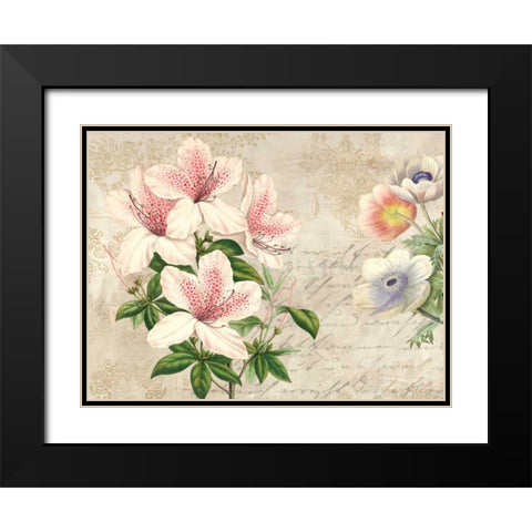 Botanique Moderne II Black Modern Wood Framed Art Print with Double Matting by Dellal, Remy