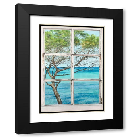 Mediterranee I Black Modern Wood Framed Art Print with Double Matting by Remy, Dellal
