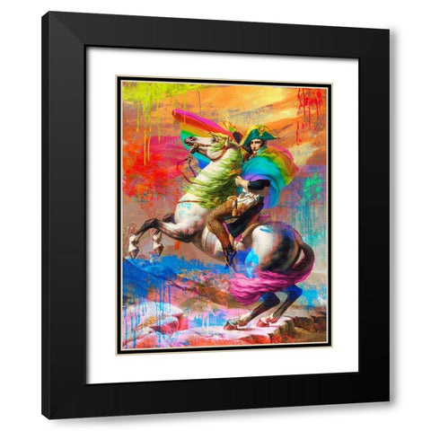 Napoleon 2.0 Black Modern Wood Framed Art Print with Double Matting by Chestier, Eric