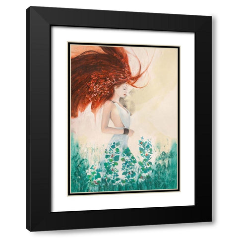 Fairy of Spring Black Modern Wood Framed Art Print with Double Matting by Pagnoni, Erica