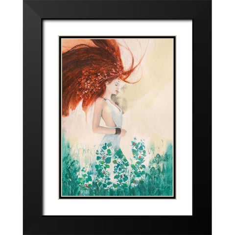 Fairy of Spring Black Modern Wood Framed Art Print with Double Matting by Pagnoni, Erica