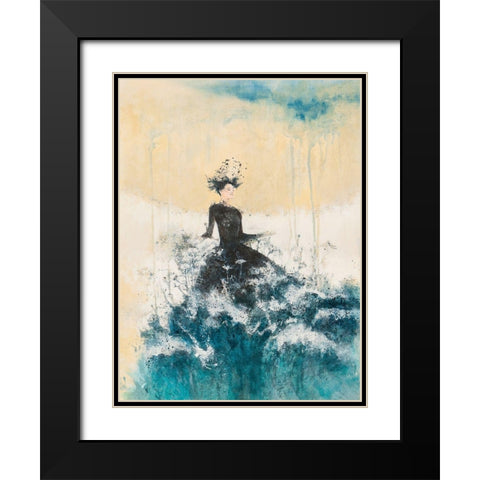 Waves of Magic Black Modern Wood Framed Art Print with Double Matting by Pagnoni, Erica