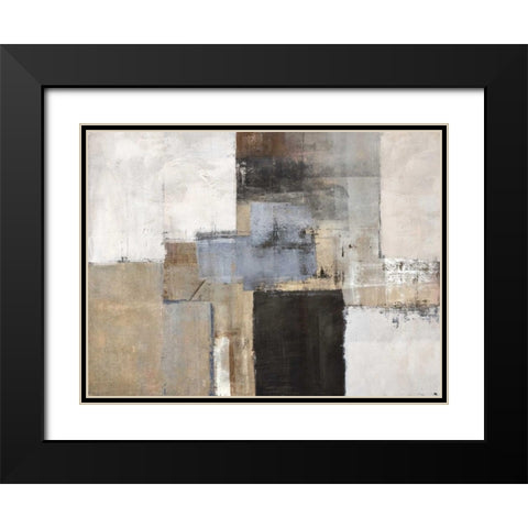Mood Black Modern Wood Framed Art Print with Double Matting by Falcone, Ruggero