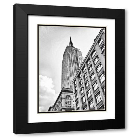 New York sky Black Modern Wood Framed Art Print with Double Matting by Gagliardi, Giovanni