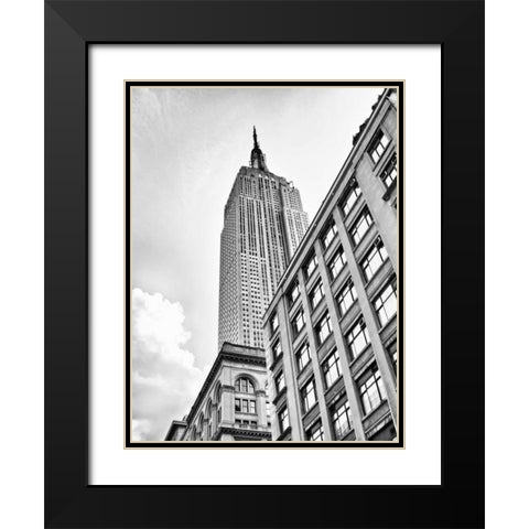 New York sky Black Modern Wood Framed Art Print with Double Matting by Gagliardi, Giovanni