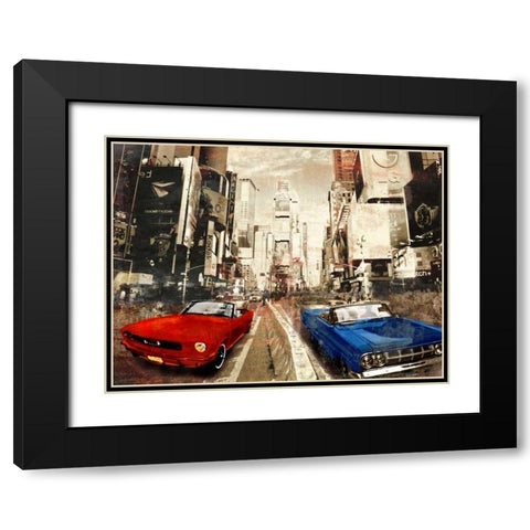 Horse Power Black Modern Wood Framed Art Print with Double Matting by Baldo, Ivan