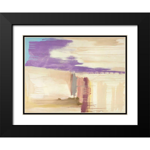 Estrellas Black Modern Wood Framed Art Print with Double Matting by Corrado, Italo