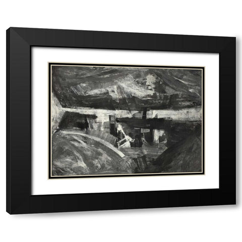 Sfumature di grigio Black Modern Wood Framed Art Print with Double Matting by Corrado, Italo