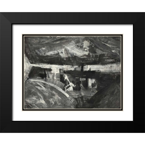 Sfumature di grigio Black Modern Wood Framed Art Print with Double Matting by Corrado, Italo