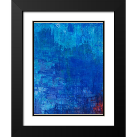 Cieli immensi Black Modern Wood Framed Art Print with Double Matting by Corrado, Italo