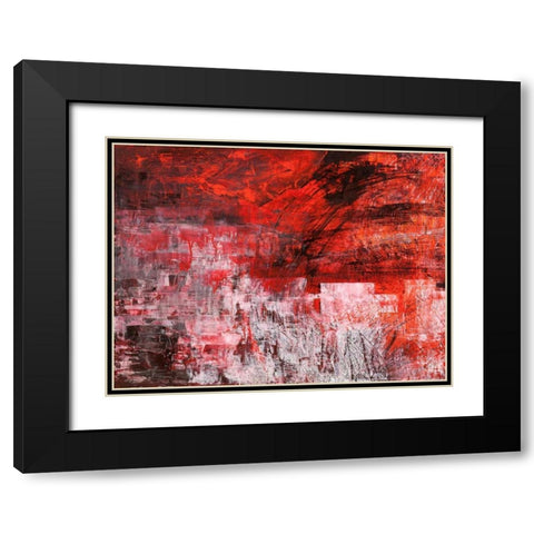Rosso tramonto Black Modern Wood Framed Art Print with Double Matting by Corrado, Italo