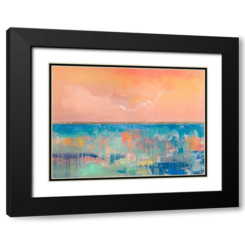 Mattino infinito Black Modern Wood Framed Art Print with Double Matting by Corrado, Italo