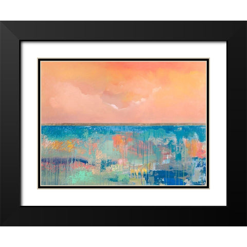 Mattino infinito Black Modern Wood Framed Art Print with Double Matting by Corrado, Italo