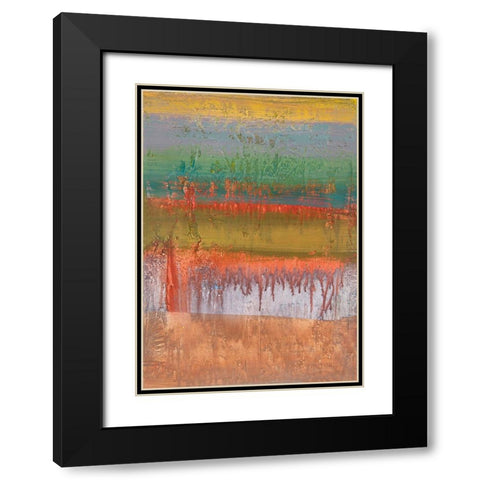 Geo III Black Modern Wood Framed Art Print with Double Matting by Corrado, Italo