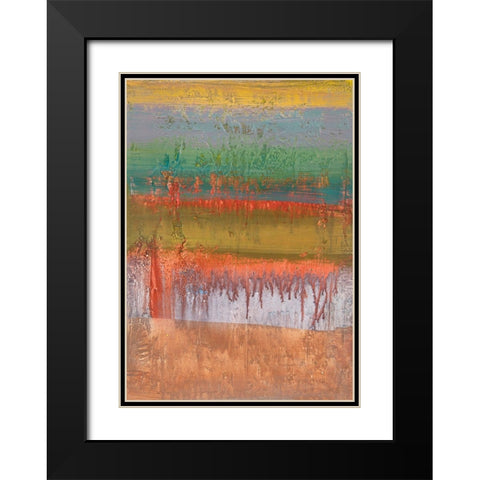 Geo III Black Modern Wood Framed Art Print with Double Matting by Corrado, Italo