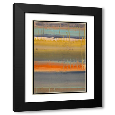 Geo IV Black Modern Wood Framed Art Print with Double Matting by Corrado, Italo
