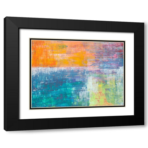 Sole Cielo Mare Black Modern Wood Framed Art Print with Double Matting by Corrado, Italo