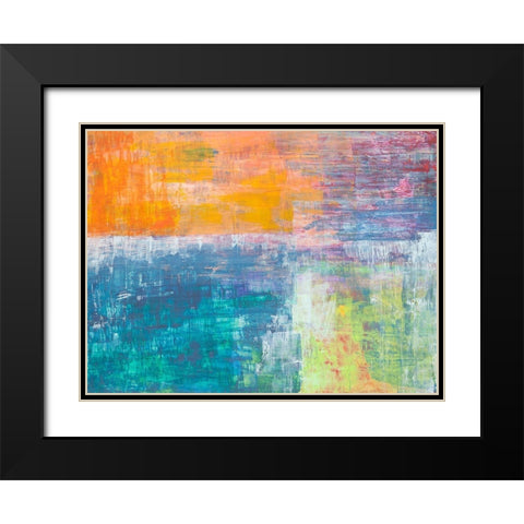 Sole Cielo Mare Black Modern Wood Framed Art Print with Double Matting by Corrado, Italo