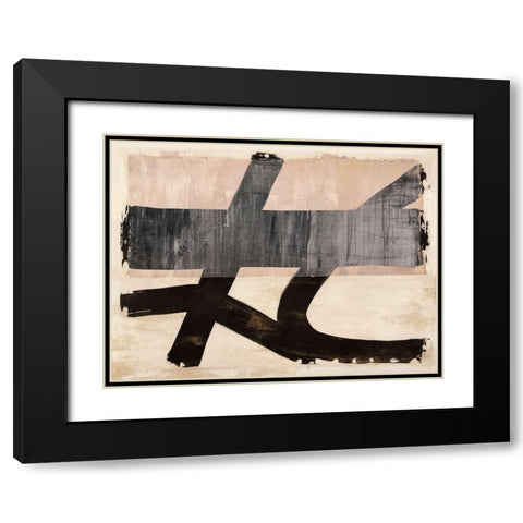 The Dynamics of Joy Black Modern Wood Framed Art Print with Double Matting by Ikeda, Haru