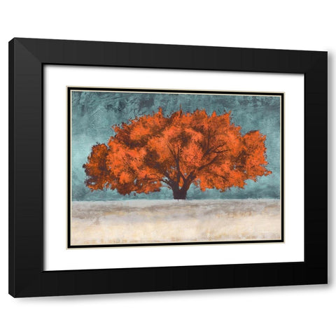 Orange Oak Black Modern Wood Framed Art Print with Double Matting by Eelder, Jan