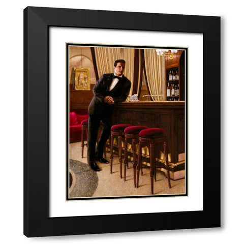 In the Mood for Love I Black Modern Wood Framed Art Print with Double Matting by Silver, John