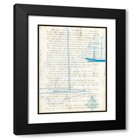 Classic Sailing II Black Modern Wood Framed Art Print with Double Matting by Joannoo
