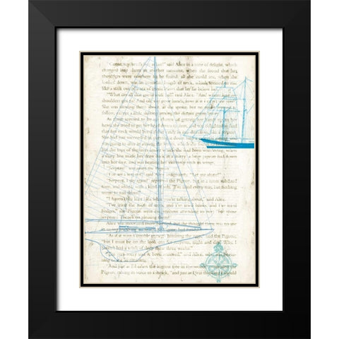Classic Sailing II Black Modern Wood Framed Art Print with Double Matting by Joannoo