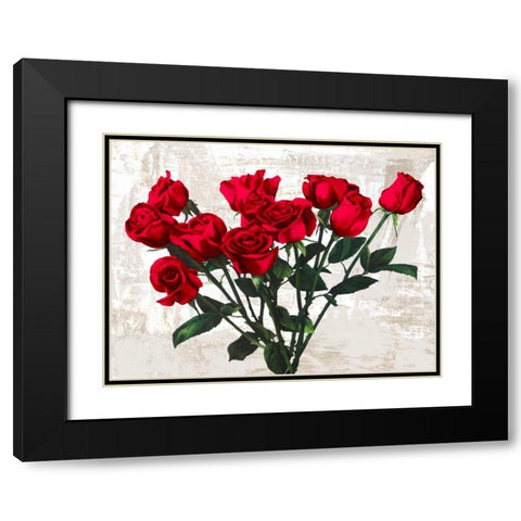Bouquet Black Modern Wood Framed Art Print with Double Matting by Thomlinson, Jenny