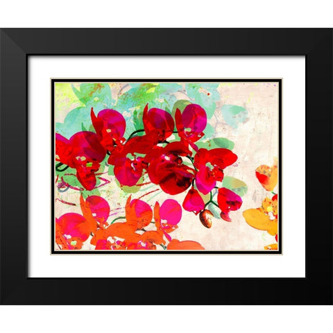 Orchidreams Black Modern Wood Framed Art Print with Double Matting by Kelly, Parr
