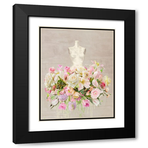 Dressed in Flowers I Black Modern Wood Framed Art Print with Double Matting by Parr, Kelly