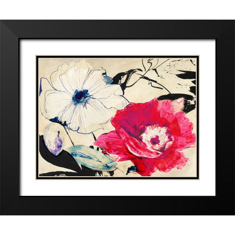 Colorful Composition II Black Modern Wood Framed Art Print with Double Matting by Parr, Kelly