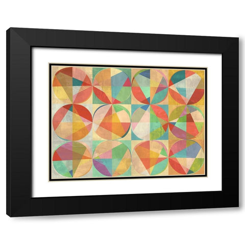 Chromatic Adventures Black Modern Wood Framed Art Print with Double Matting by Kaj, Rama