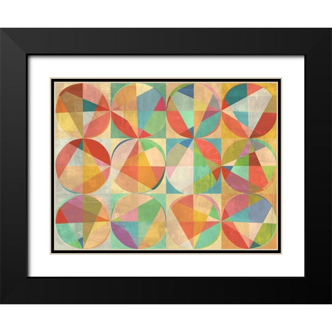 Chromatic Adventures Black Modern Wood Framed Art Print with Double Matting by Kaj, Rama