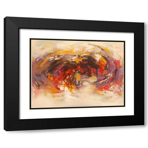 Giorno di festa Black Modern Wood Framed Art Print with Double Matting by Lucas