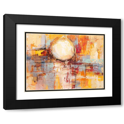 Riflessi del tramonto Black Modern Wood Framed Art Print with Double Matting by Lucas