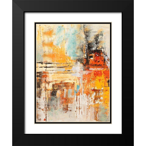 Riflessi del mattino I (detail) Black Modern Wood Framed Art Print with Double Matting by Lucas