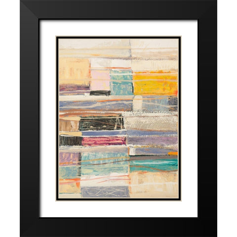 Athmo Black Modern Wood Framed Art Print with Double Matting by Lucas