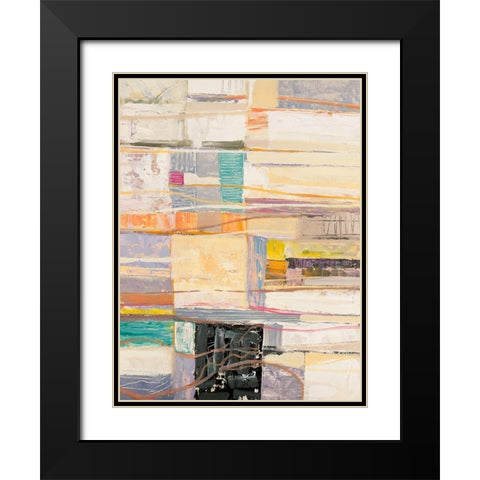 Sphera Black Modern Wood Framed Art Print with Double Matting by Lucas