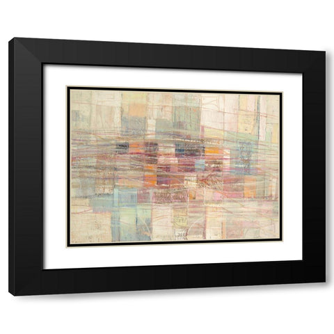 Citta lontana Black Modern Wood Framed Art Print with Double Matting by Lucas